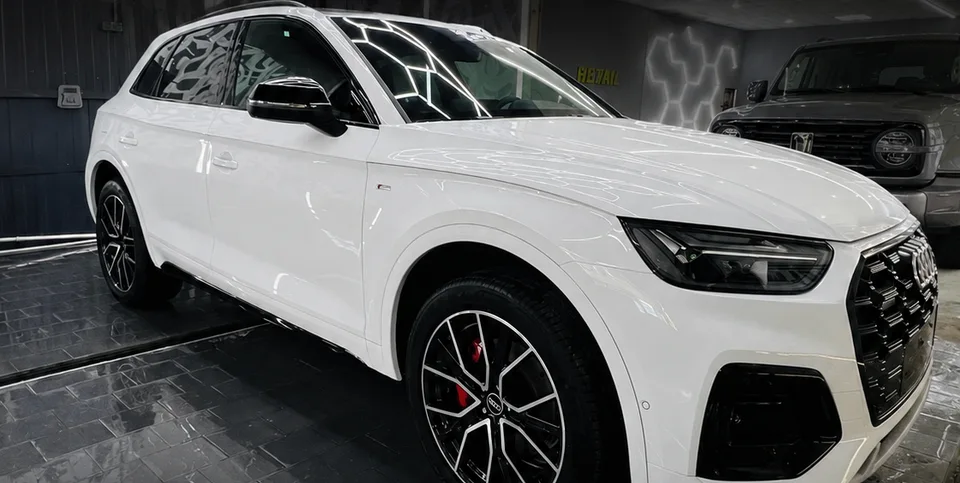 Белый Audi — защита кузова